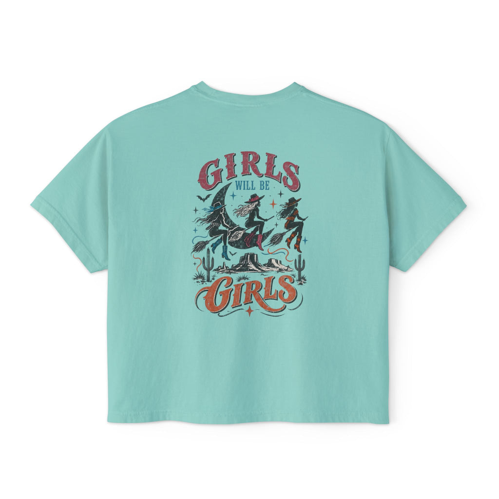 Girls Will Be Girls Western Witch Graphic Boxy Tee