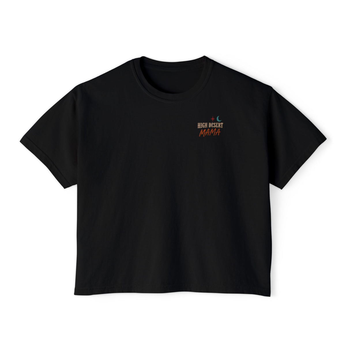 Spooky Season Skeleton Raven Graphic Boxy Tee