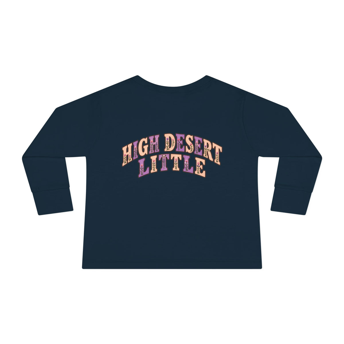 High Desert Little Toddler LongSleeve Tee | Black Bear & Wildflowers