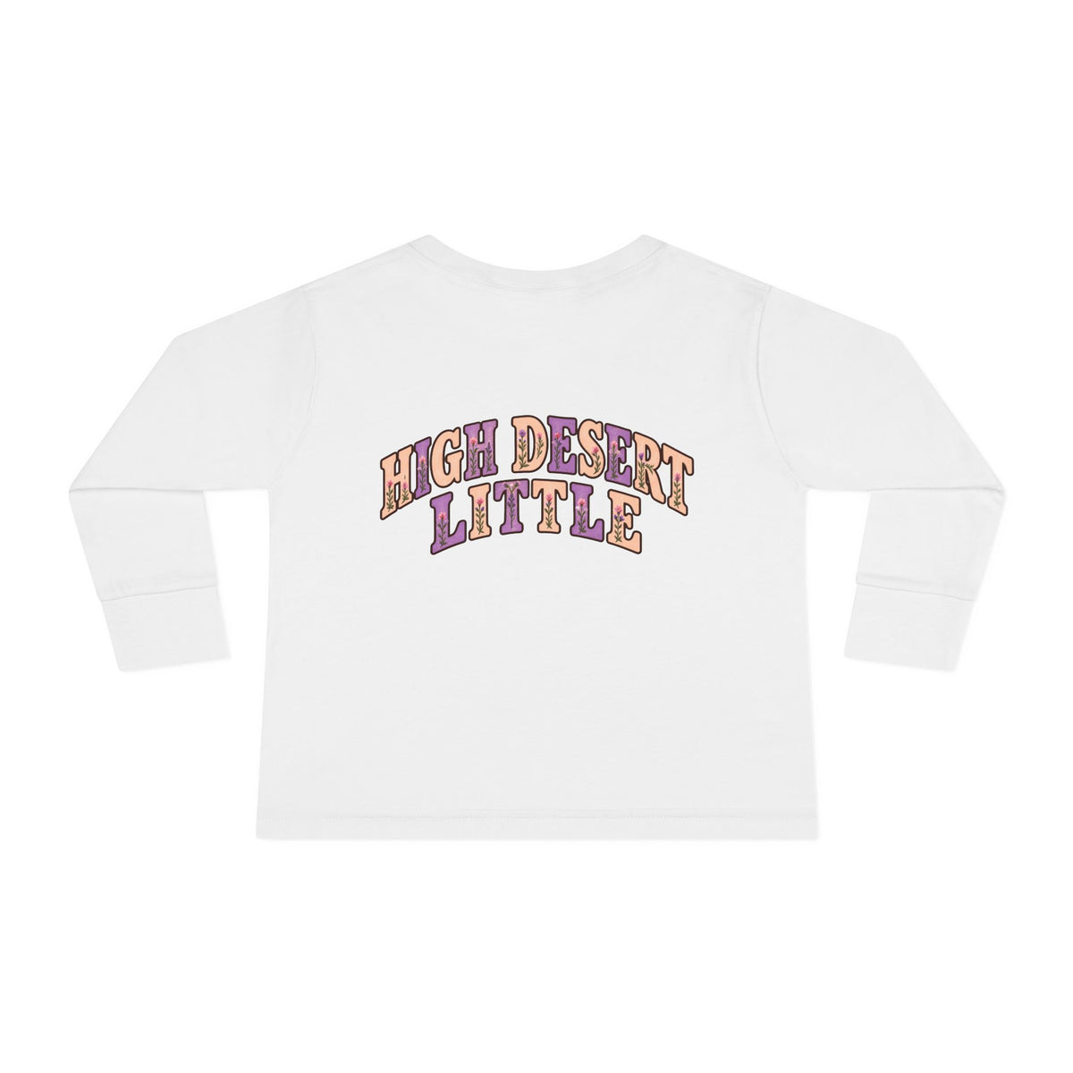 High Desert Little Toddler LongSleeve Tee | Black Bear & Wildflowers