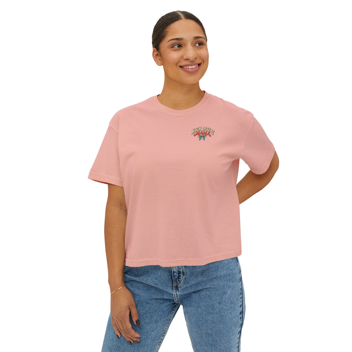 ‘I Stay Messy’ Western Mama Graphic Crop Tee
