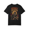 Spooky Season Skeleton Raven Graphic Tee
