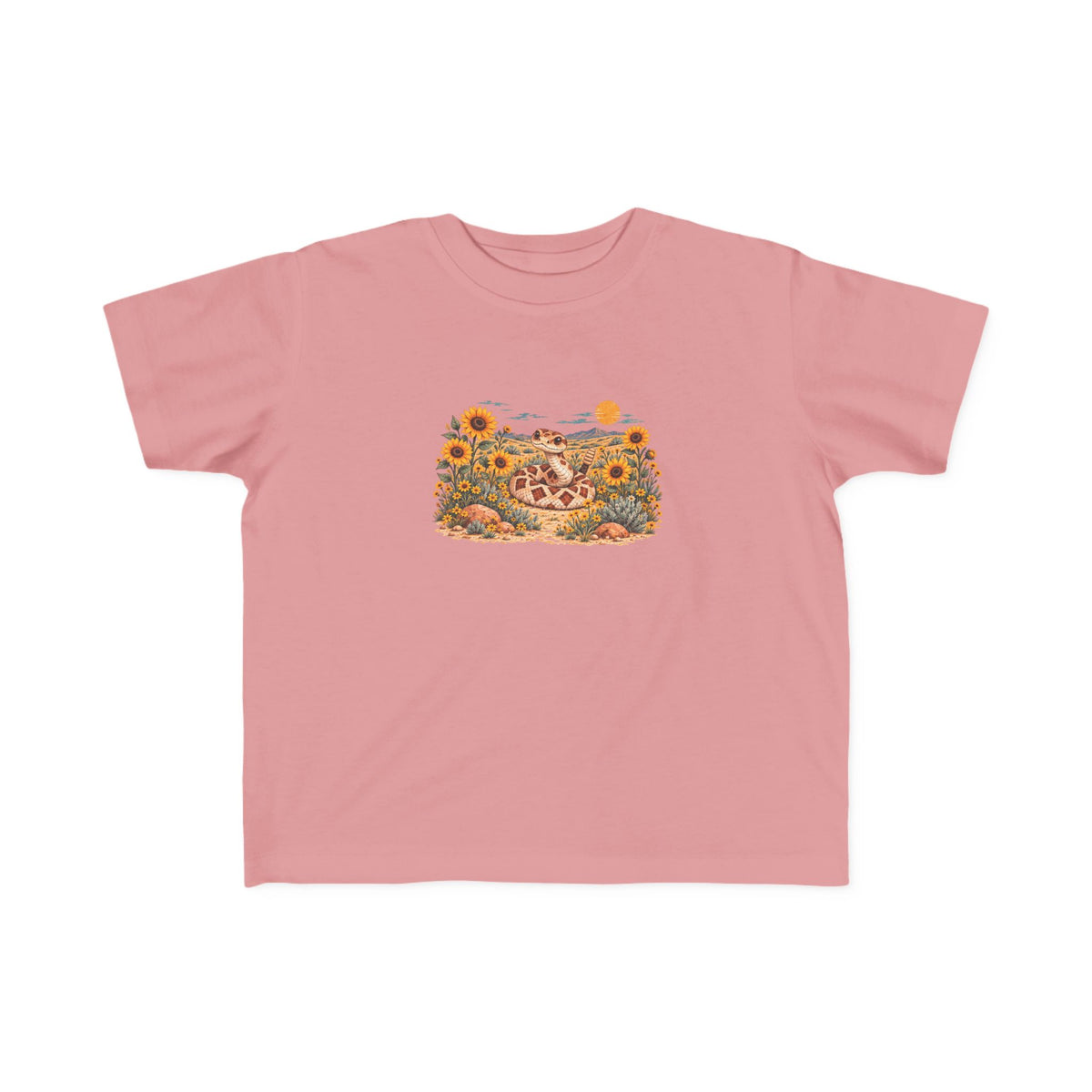 High Desert Little Toddler Tee | Rattlesnake & Sunflowers