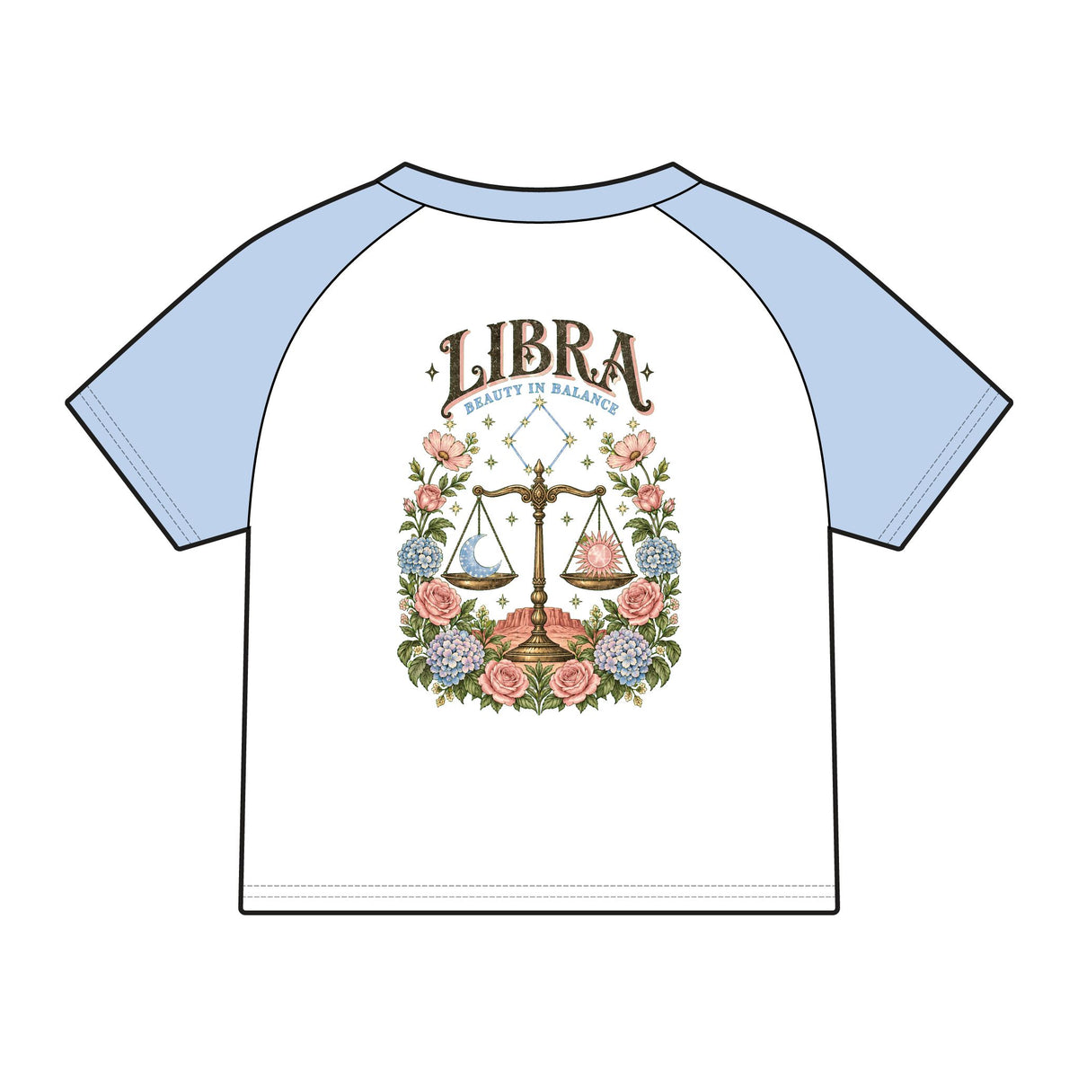 Libra Beauty in Balance Women’s Graphic Baby Tee I High Desert Mama