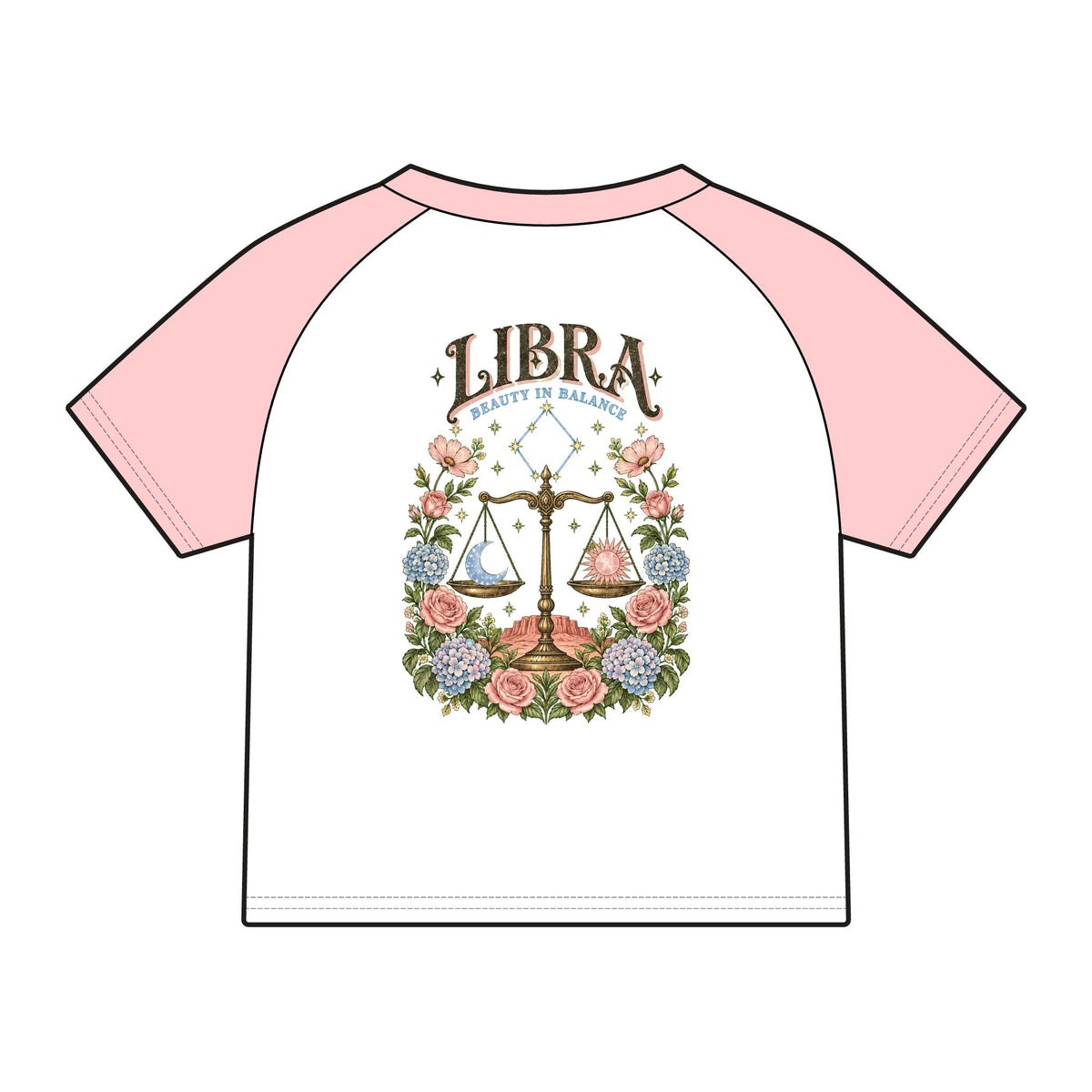 Libra Beauty in Balance Women’s Graphic Baby Tee I High Desert Mama