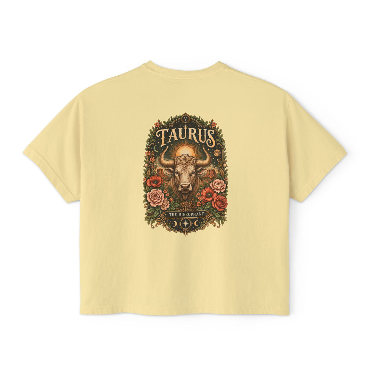 Taurus Hierophant Tarot Boxy  Shirt | Sun, Moon & Mesa