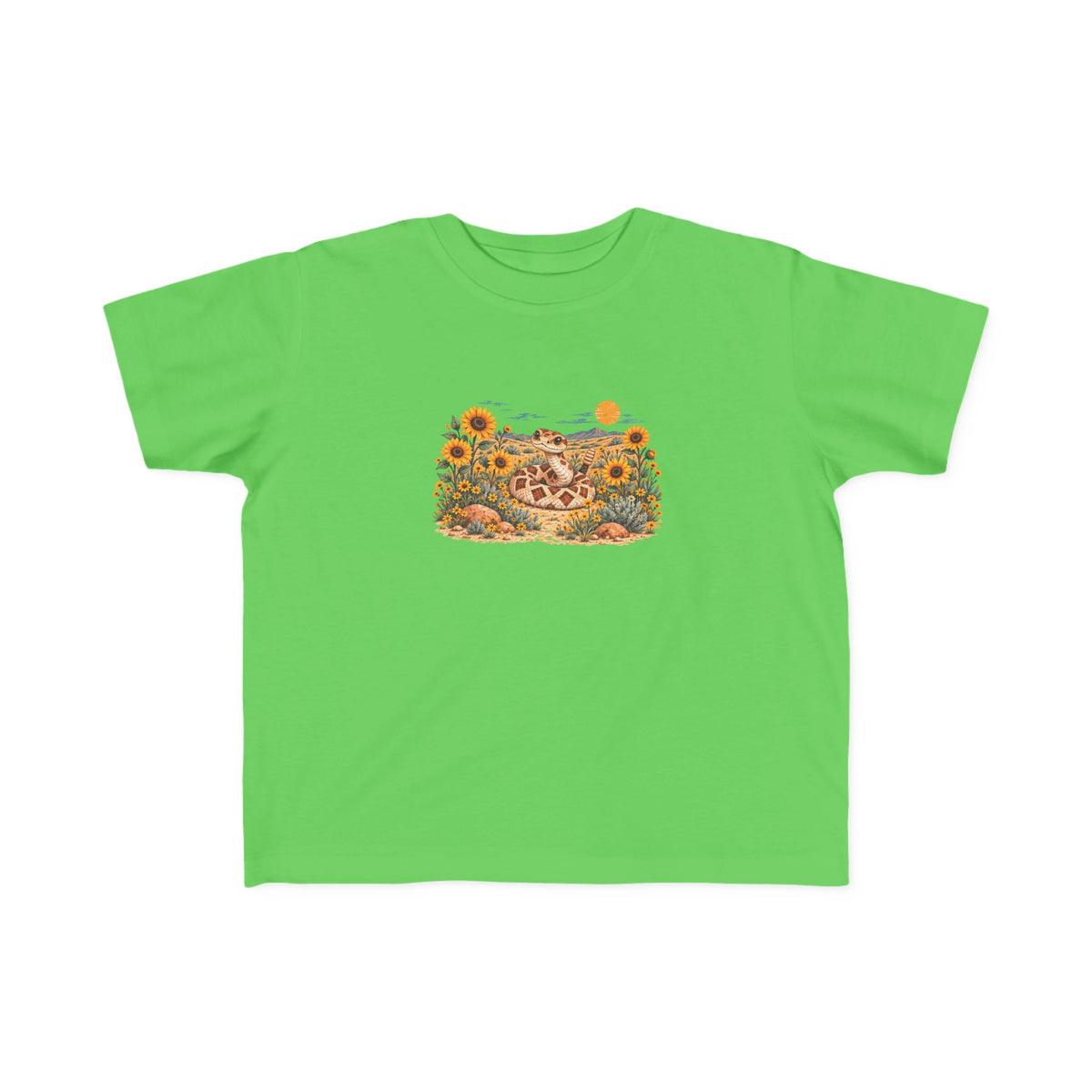 High Desert Little Toddler Tee | Rattlesnake & Sunflowers