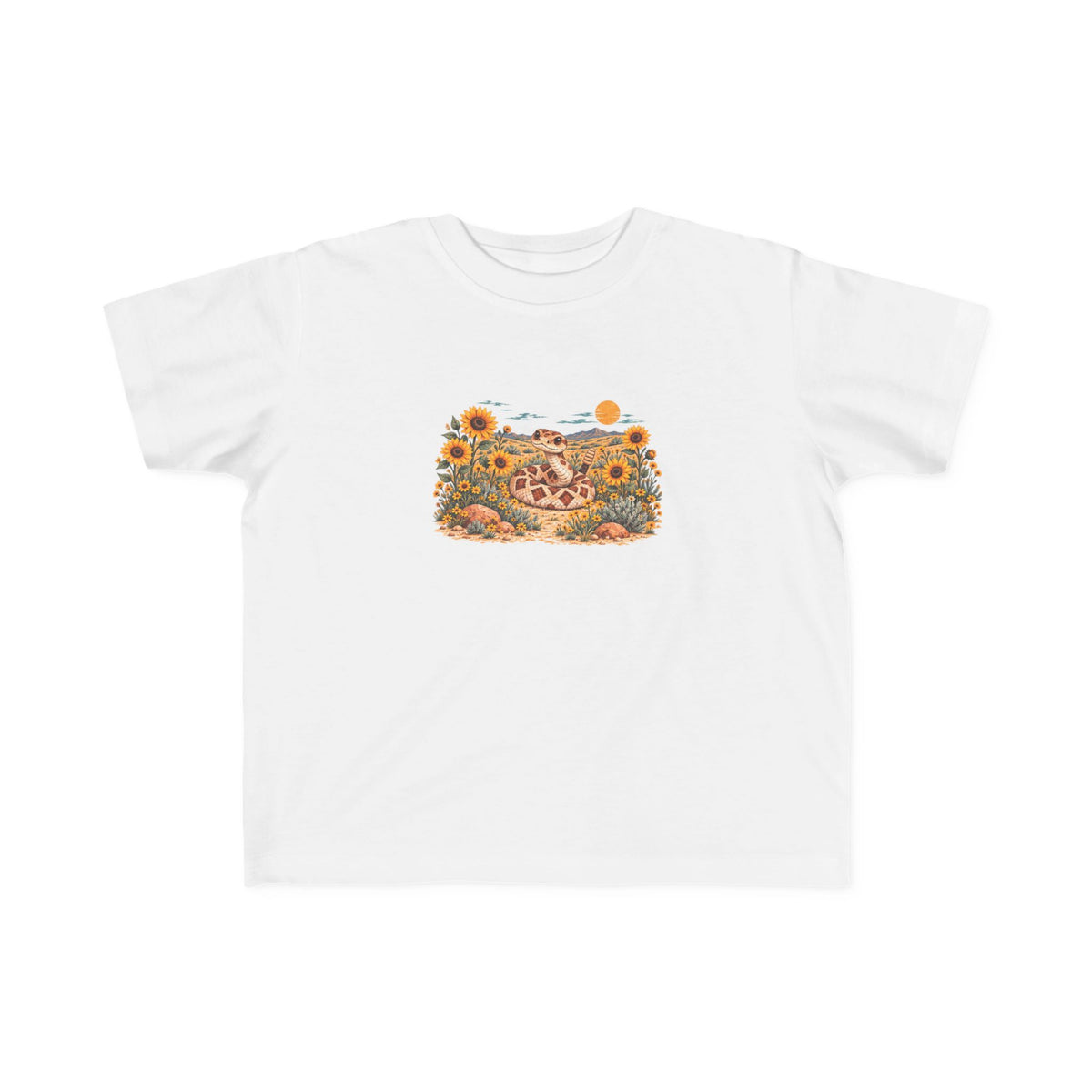 High Desert Little Toddler Tee | Rattlesnake & Sunflowers