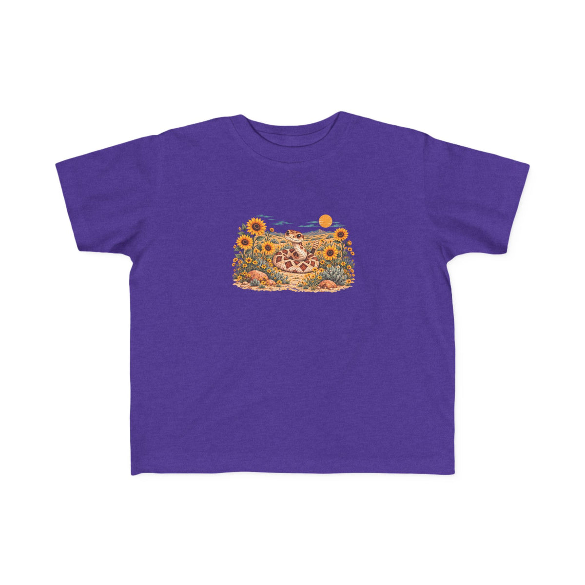 High Desert Little Toddler Tee | Rattlesnake & Sunflowers