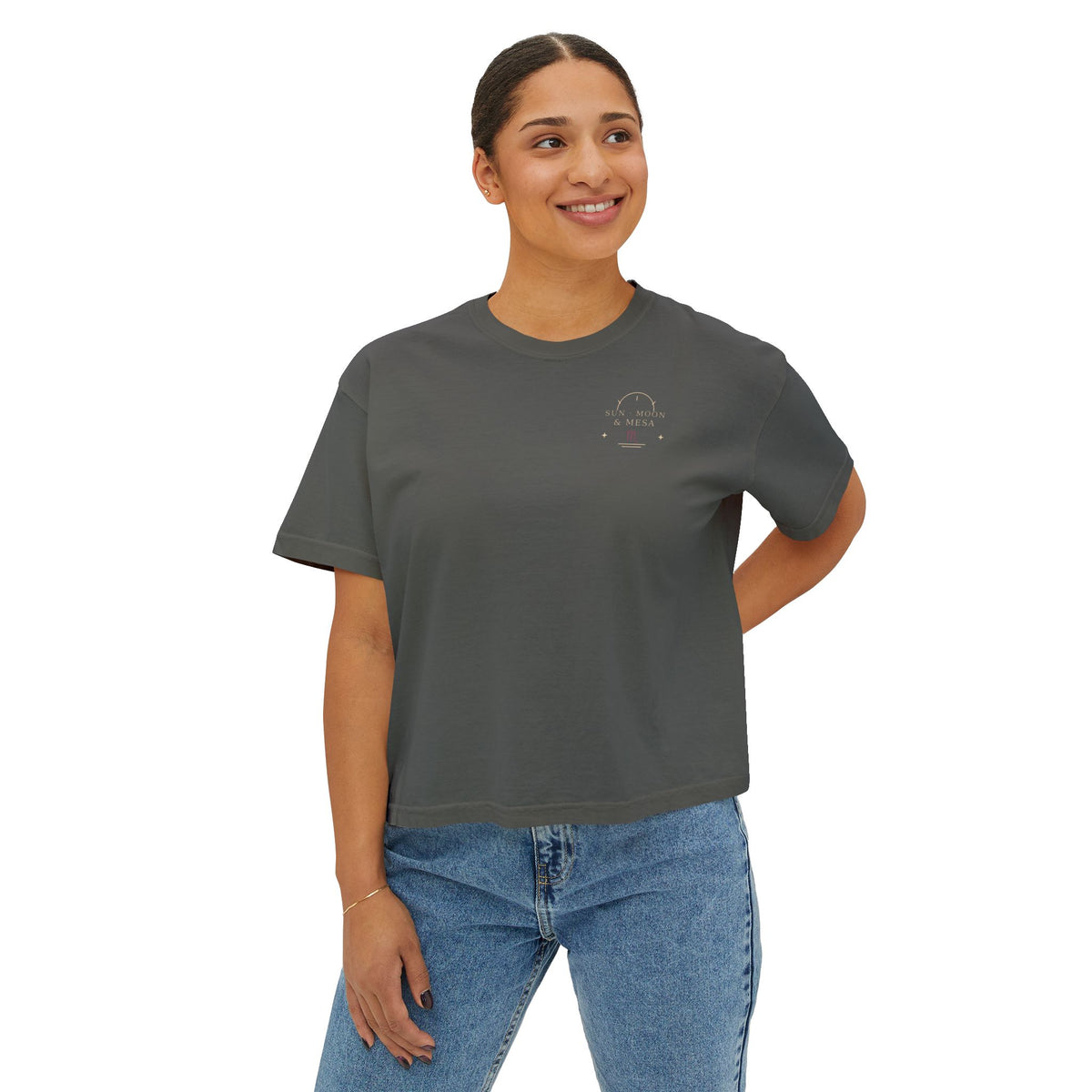 Scorpio Death Card Tarot Boxy Tee | Sun, Moon & Mesa