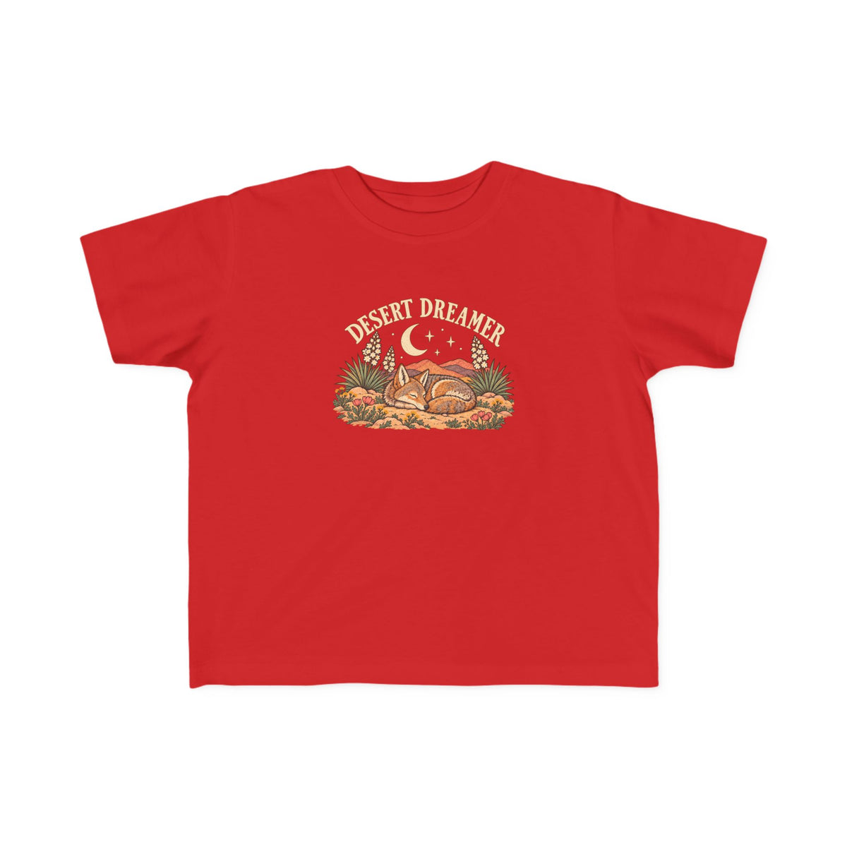 ‘Desert Dreamer’ Toddler Tee | Sleeping Coyote Shirt
