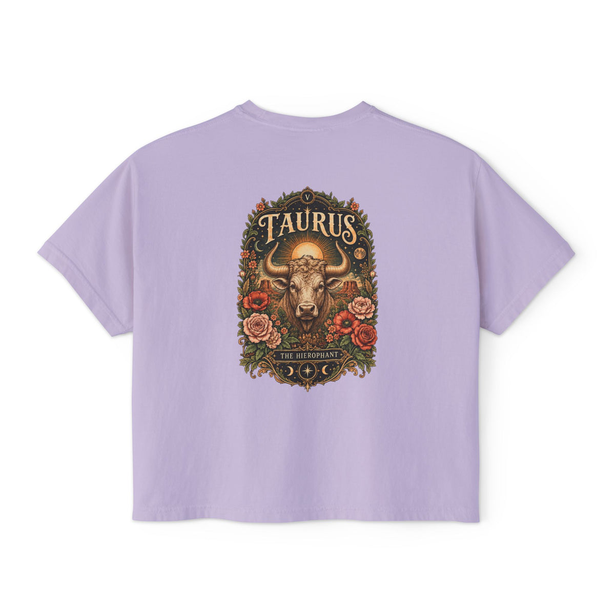 Taurus Hierophant Tarot Boxy  Shirt | Sun, Moon & Mesa