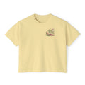 She Loves the Moon | Sandia Mountains Sunset Boxy Tee | High Desert Mama