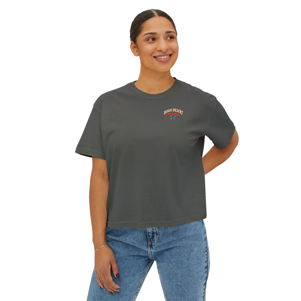 ‘I Stay Messy’ Western Mama Graphic Crop Tee