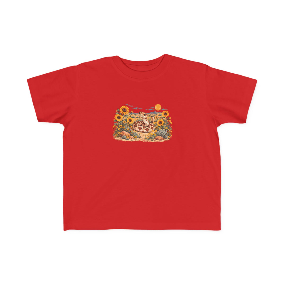 High Desert Little Toddler Tee | Rattlesnake & Sunflowers