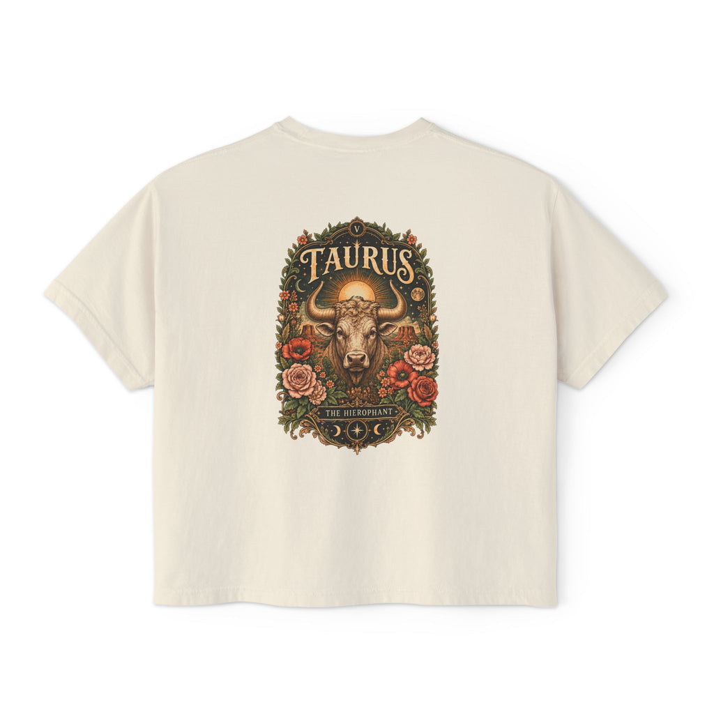 Taurus Hierophant Tarot Boxy  Shirt | Sun, Moon & Mesa