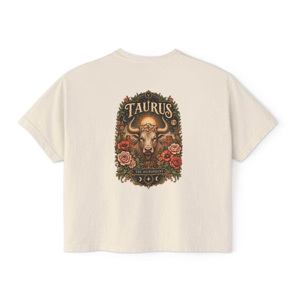 Taurus Hierophant Tarot Boxy  Shirt | Sun, Moon & Mesa