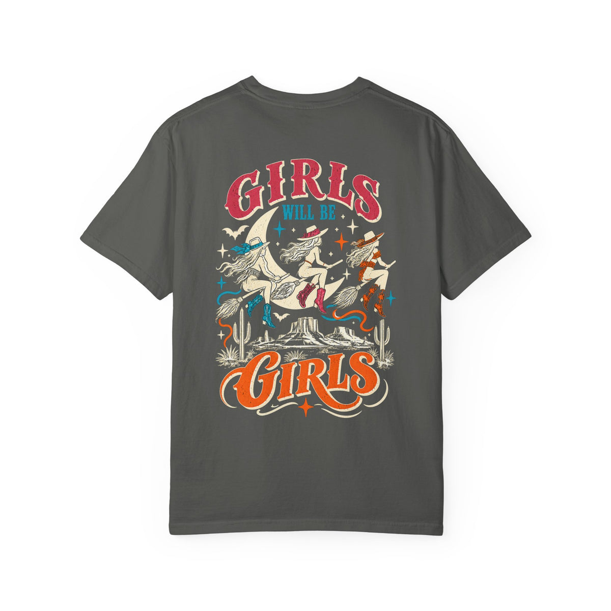 Girls Will Be Girls Western Witch Graphic Tee