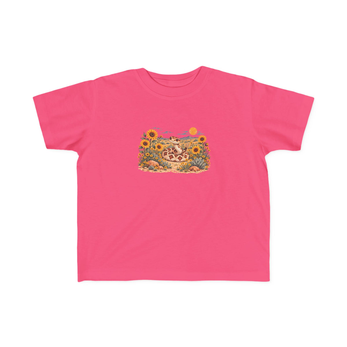 High Desert Little Toddler Tee | Rattlesnake & Sunflowers