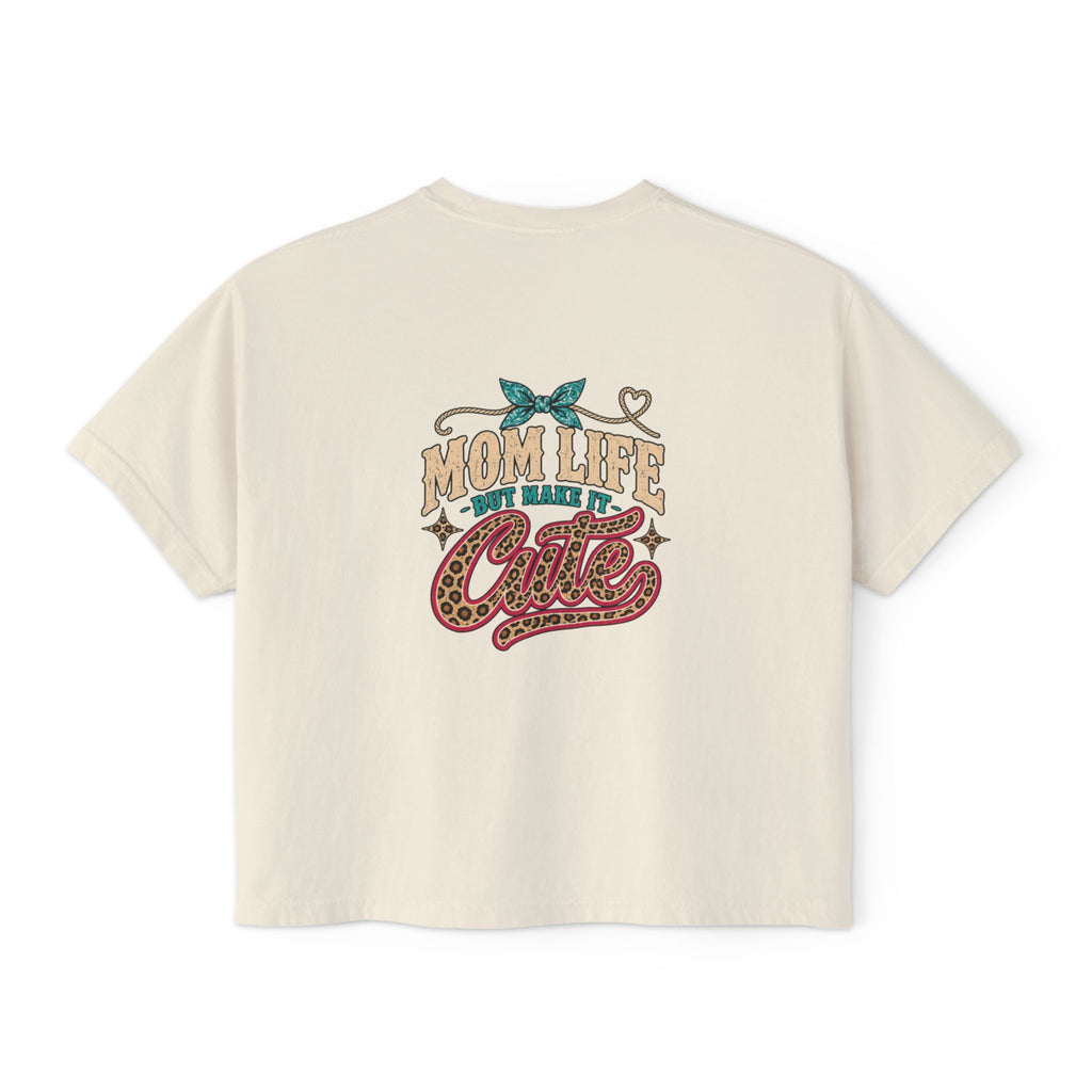 Mom Life But Make It Cute Leopard Graphic Tee