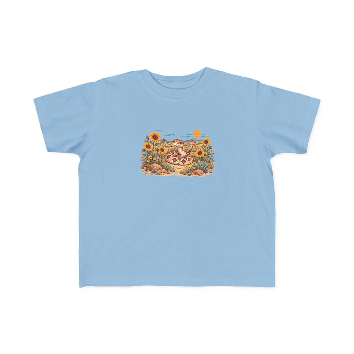 High Desert Little Toddler Tee | Rattlesnake & Sunflowers