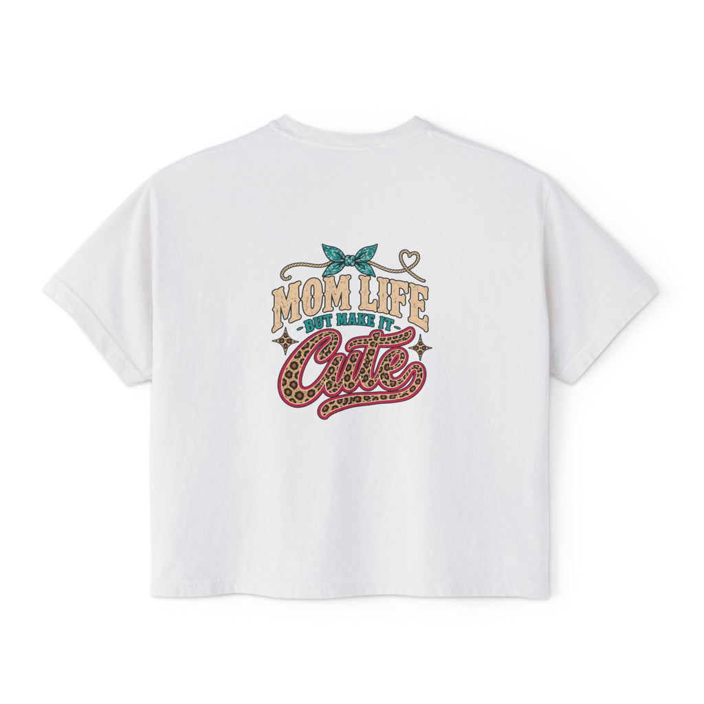 Mom Life But Make It Cute Leopard Graphic Tee