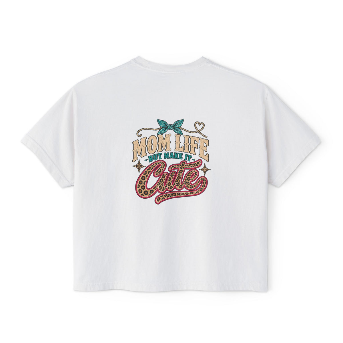 Mom Life But Make It Cute Leopard Graphic Tee