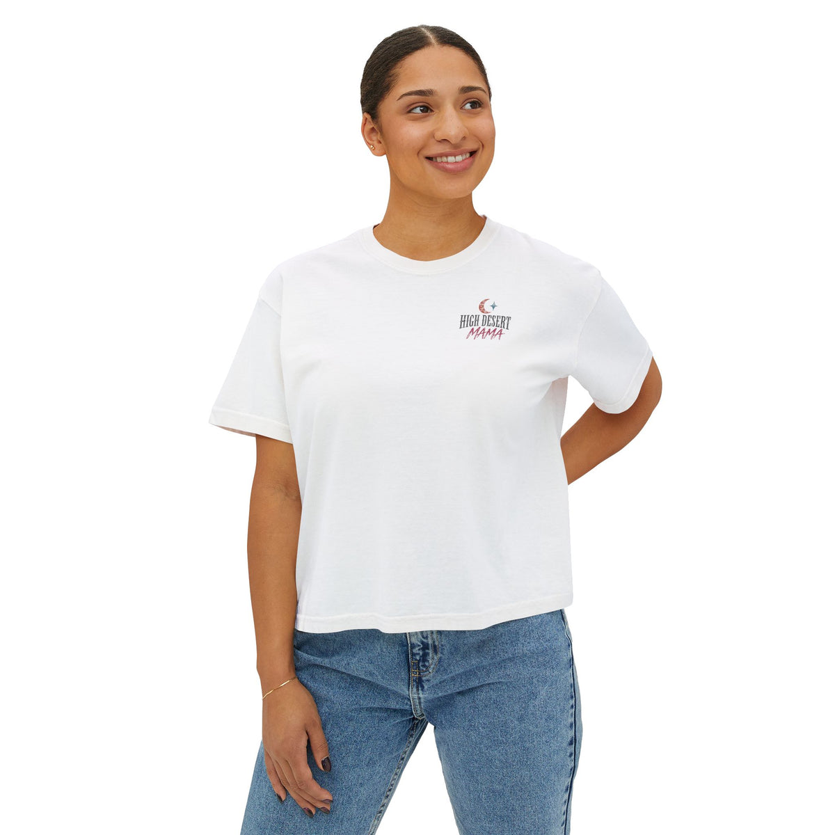 Girls Will Be Girls Western Witch Graphic Boxy Tee