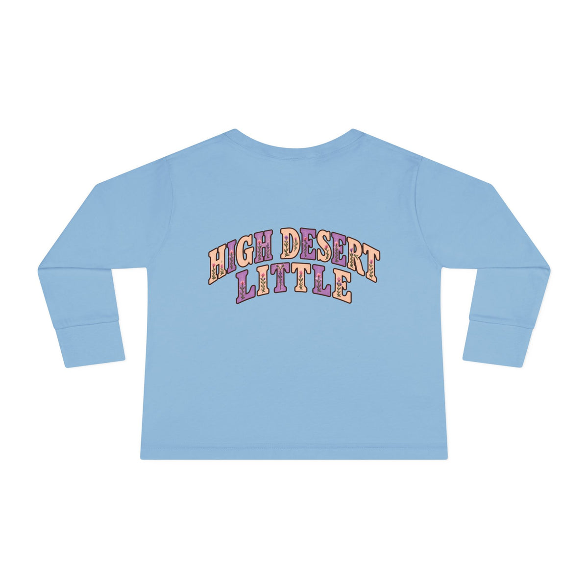 High Desert Little Toddler LongSleeve Tee | Black Bear & Wildflowers