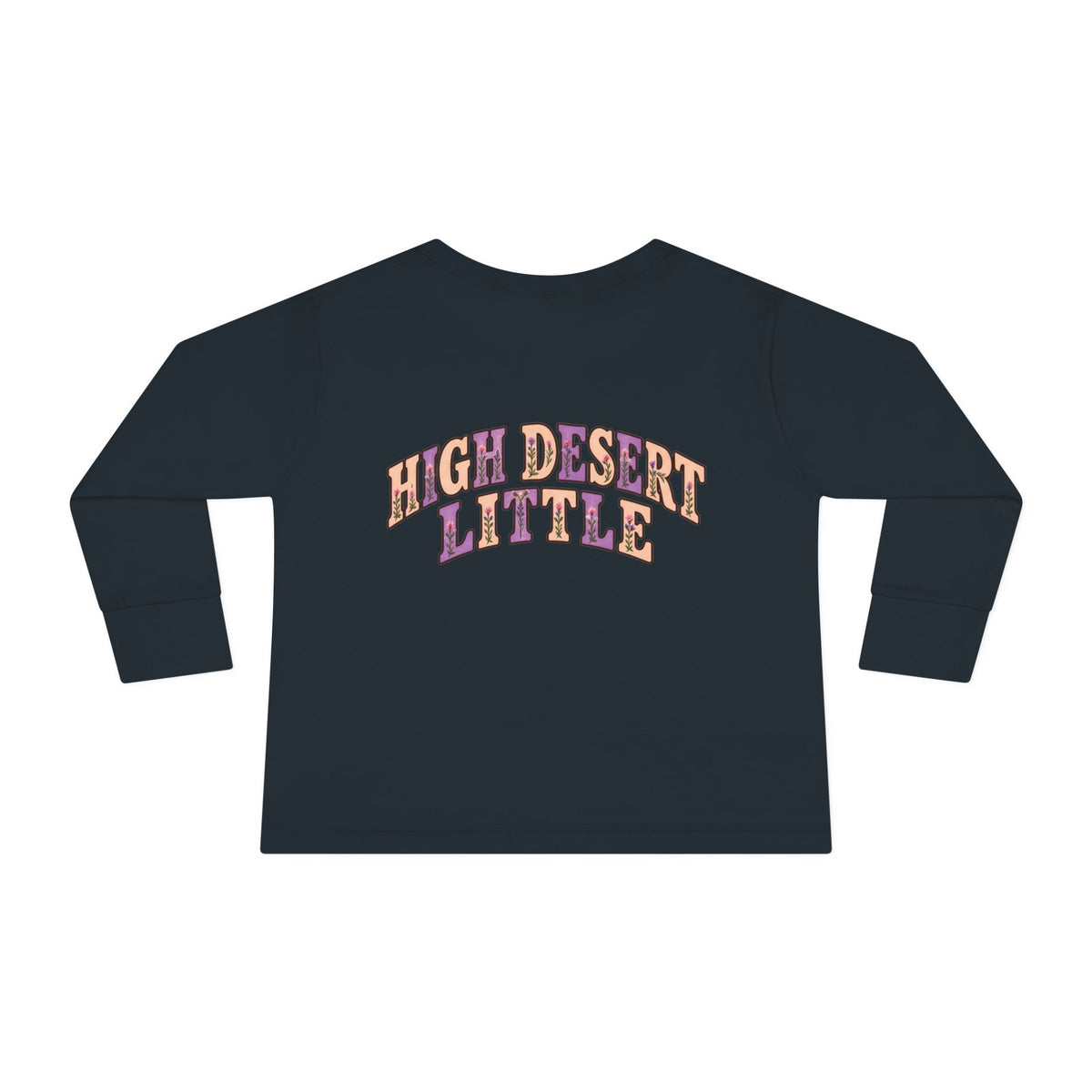 High Desert Little Toddler LongSleeve Tee | Black Bear & Wildflowers