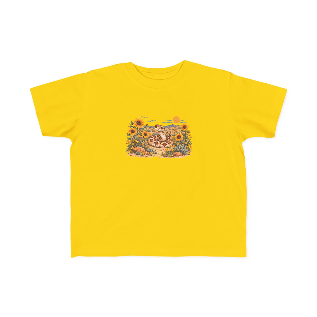 High Desert Little Toddler Tee | Rattlesnake & Sunflowers