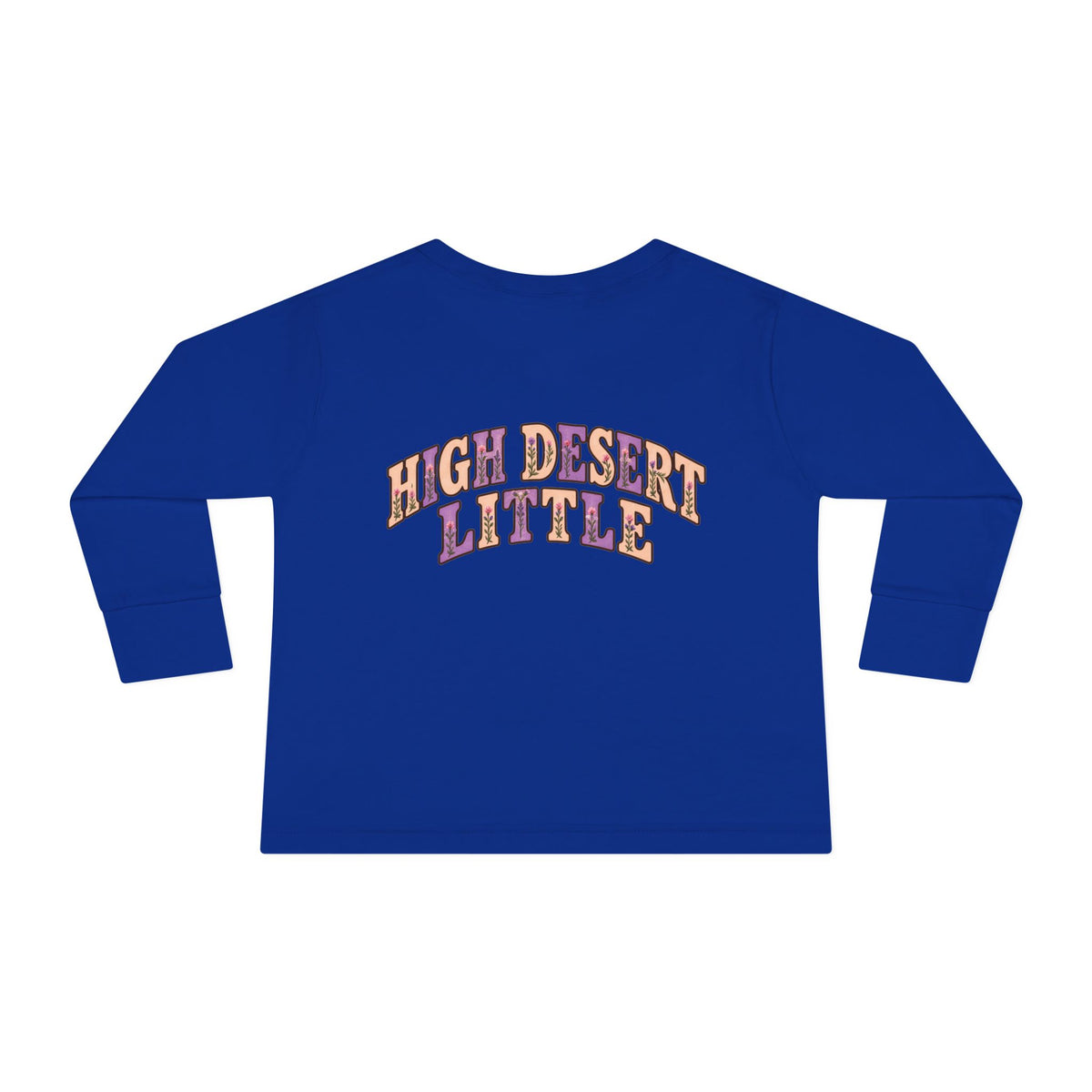 High Desert Little Toddler LongSleeve Tee | Black Bear & Wildflowers