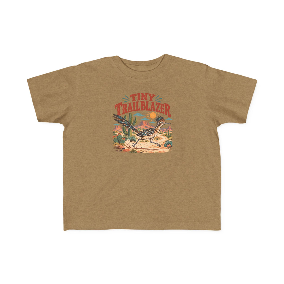 ‘Tiny Trailblazer ‘Toddler Tee | Desert Roadrunner Shirt