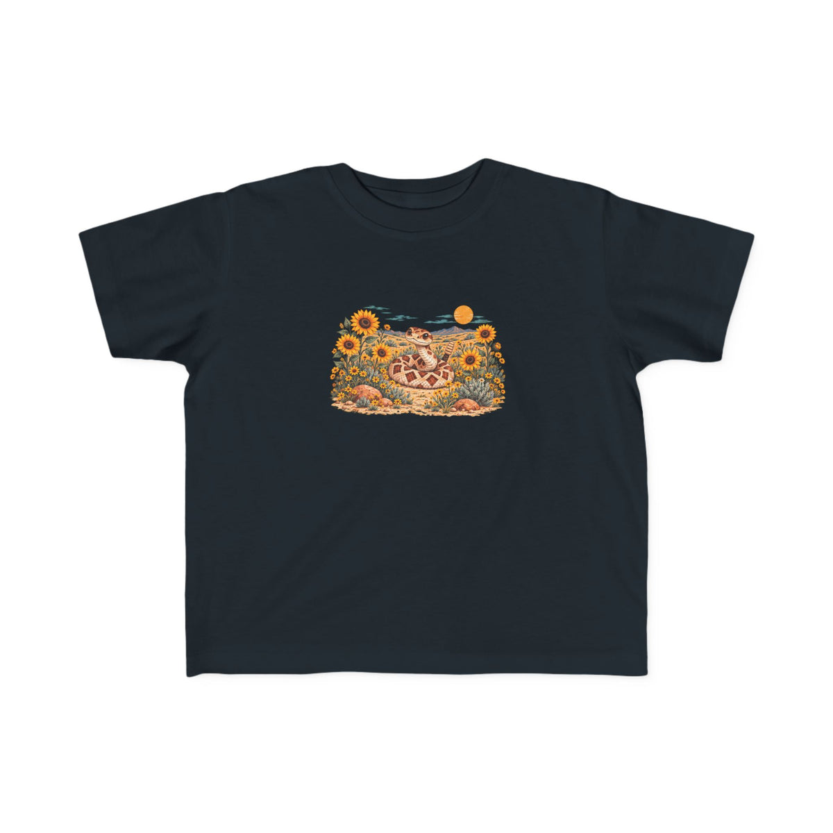 High Desert Little Toddler Tee | Rattlesnake & Sunflowers