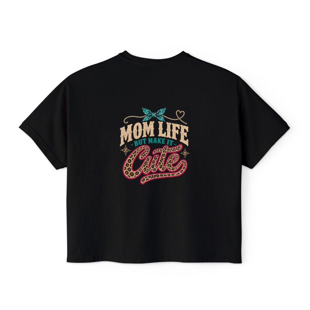 Mom Life But Make It Cute Leopard Graphic Tee