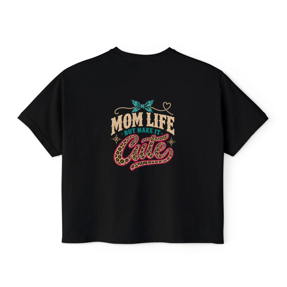 Mom Life But Make It Cute Leopard Graphic Tee