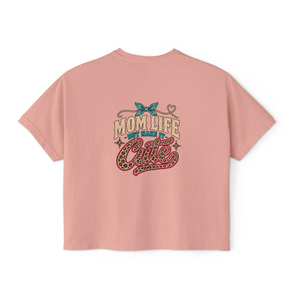 Mom Life But Make It Cute Leopard Graphic Tee