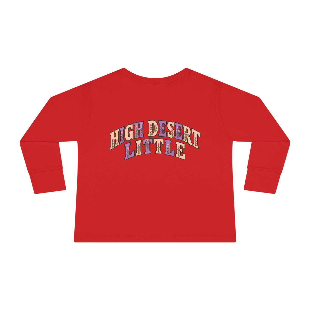 High Desert Little Toddler LongSleeve Tee | Black Bear & Wildflowers