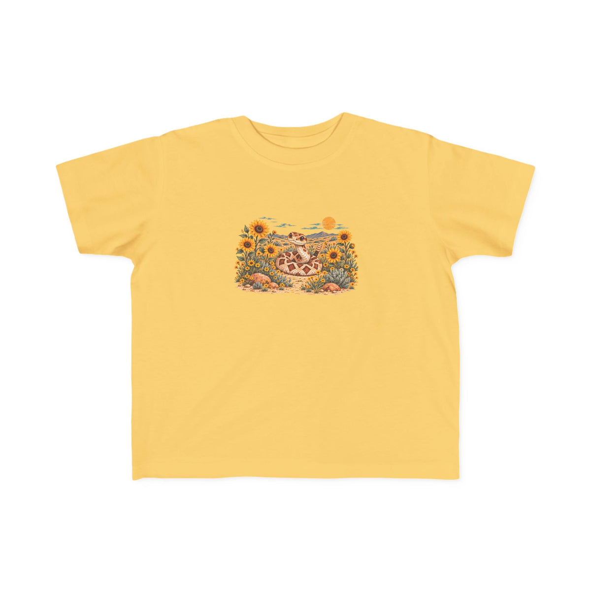 High Desert Little Toddler Tee | Rattlesnake & Sunflowers
