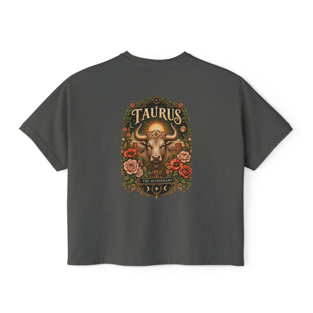 Taurus Hierophant Tarot Boxy  Shirt | Sun, Moon & Mesa