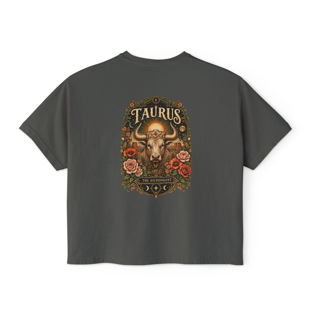 Taurus Hierophant Tarot Boxy  Shirt | Sun, Moon & Mesa