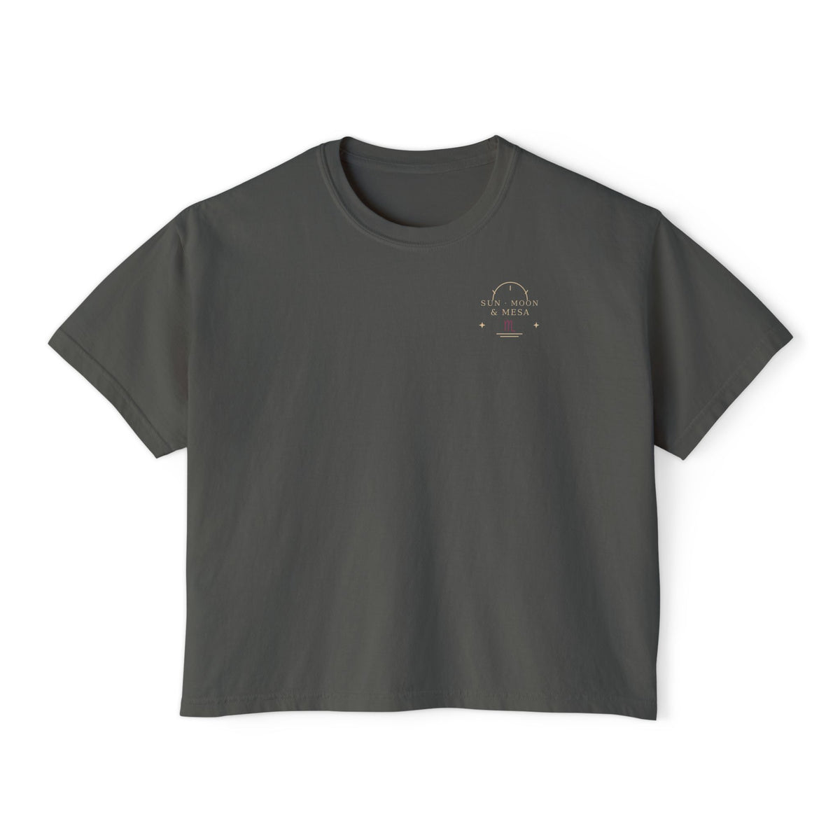 Scorpio Death Card Tarot Boxy Tee | Sun, Moon & Mesa