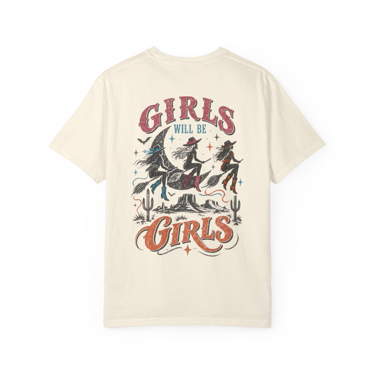 Girls Will Be Girls Western Witch Graphic Tee