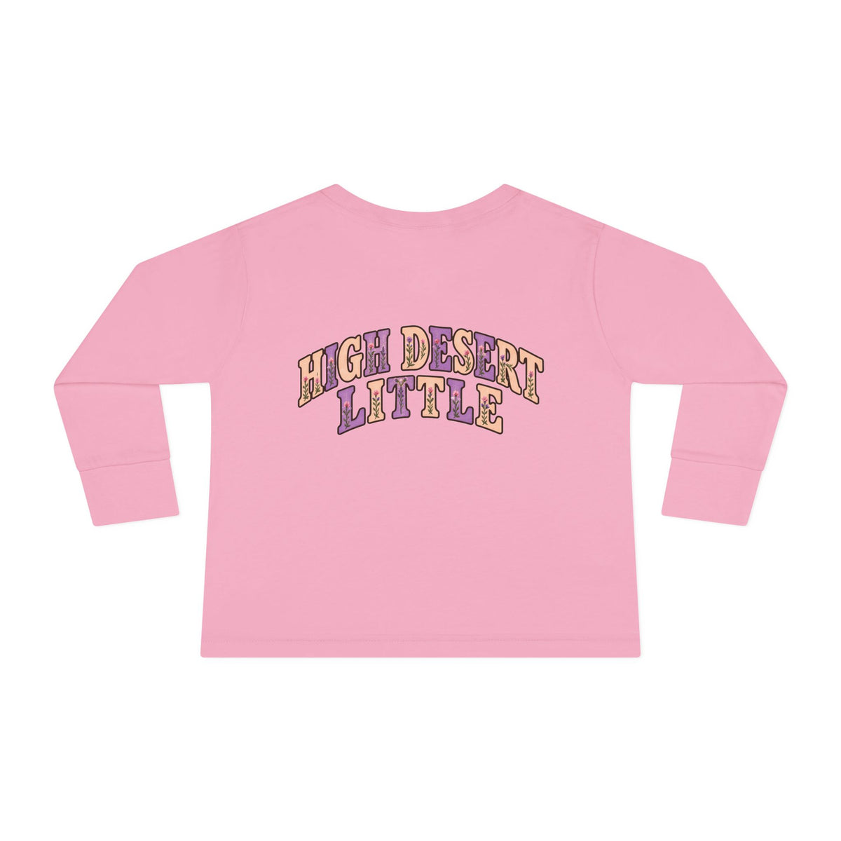 High Desert Little Toddler LongSleeve Tee | Black Bear & Wildflowers