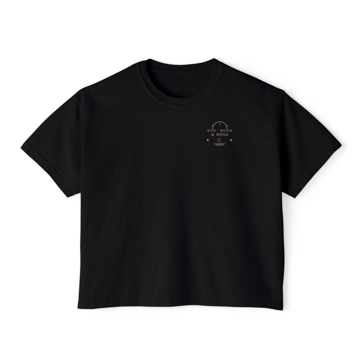 Scorpio Death Card Tarot Boxy Tee | Sun, Moon & Mesa