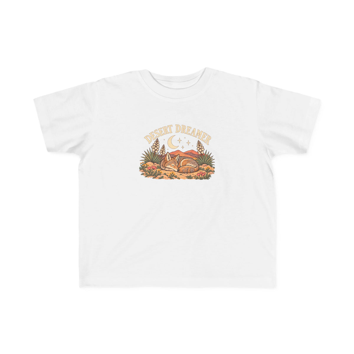 ‘Desert Dreamer’ Toddler Tee | Sleeping Coyote Shirt