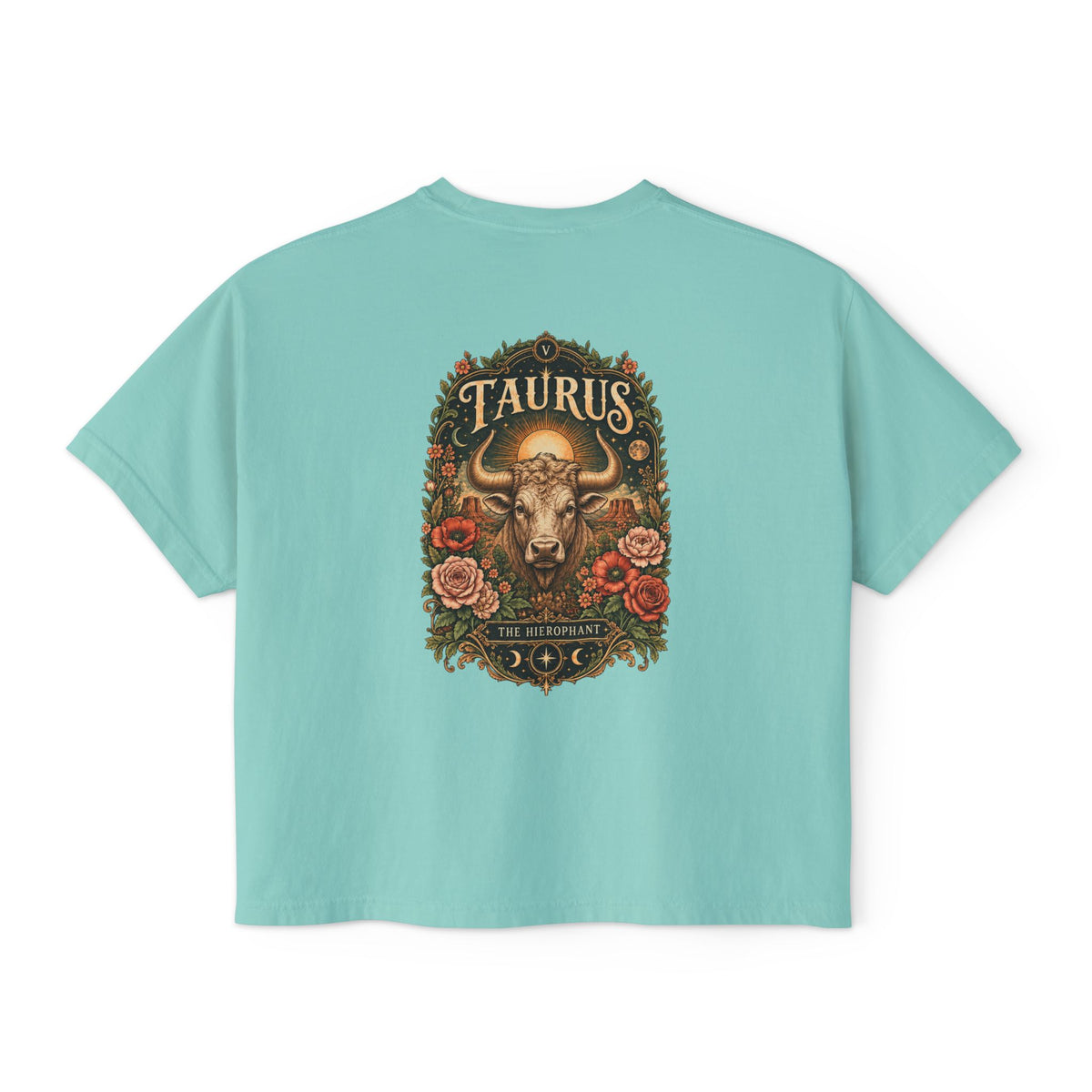 Taurus Hierophant Tarot Boxy  Shirt | Sun, Moon & Mesa